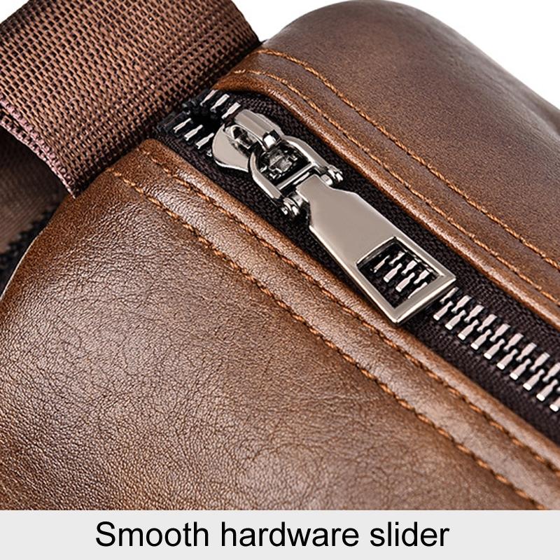 Waterproof Men Crossbody Backpack Large Capacity - Black