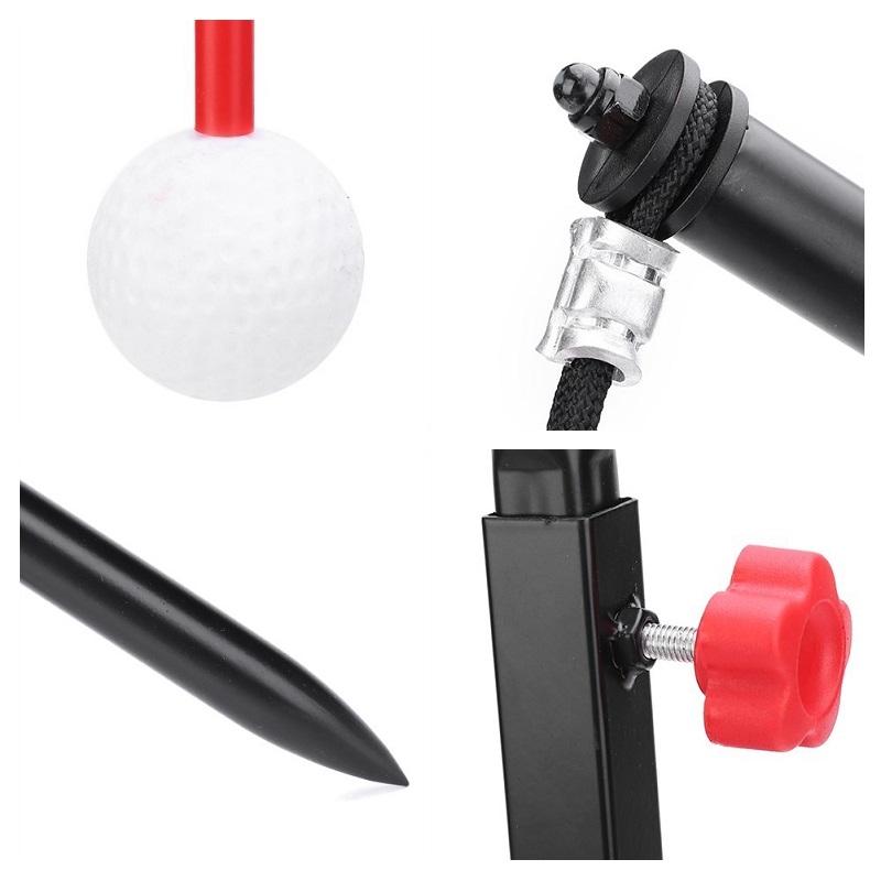 Portable Golf Swing Trainer Indoor / Outdoor Black