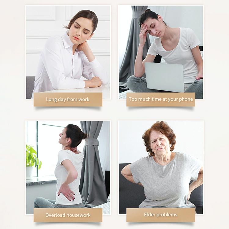 Mini Neck & Shoulder Massager Multifunctional Au Plug Black