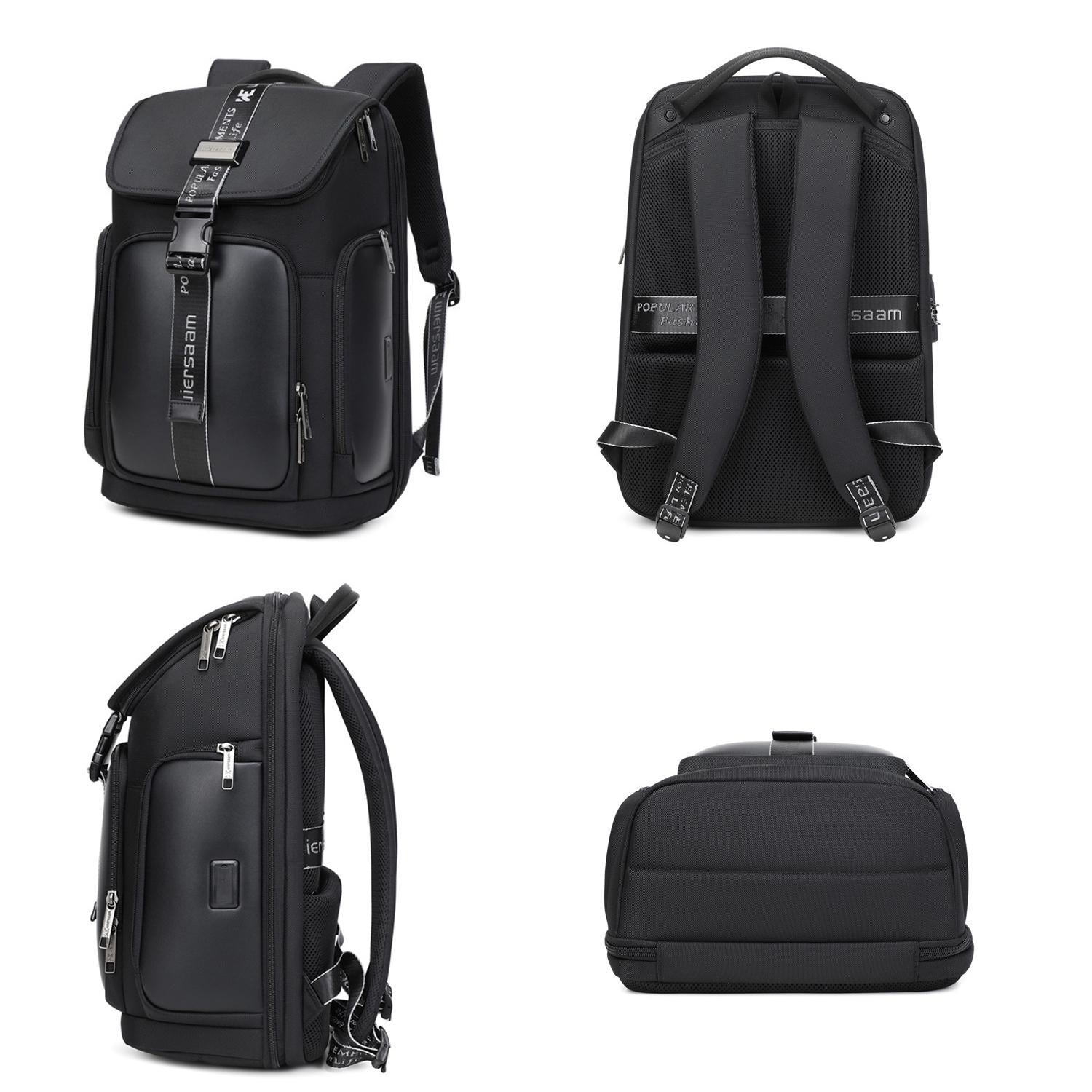 Waterproof Men Business Backpack Black