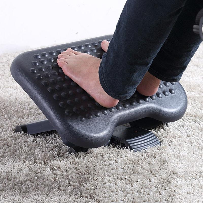 Adjustable Massage Foot Pedal For Office Children And Pregnant Women Black