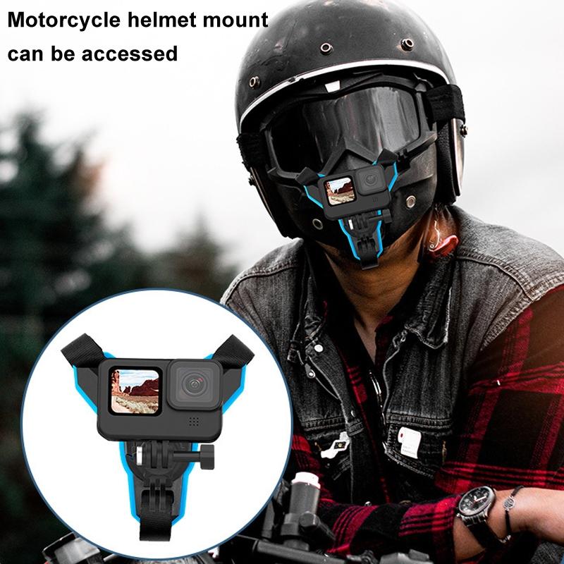 Double Head J Buckle Backpack Mount For Sports Cameras