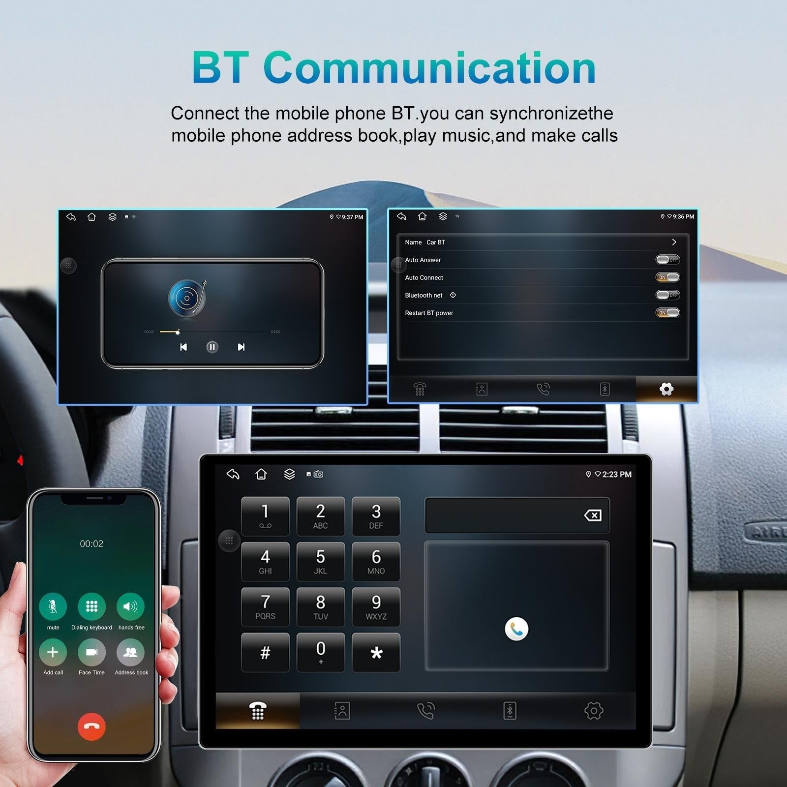 13.1 Inch Android Car Navigator - 4 + 64G - Universal Map - Carplay - Reverse Camera