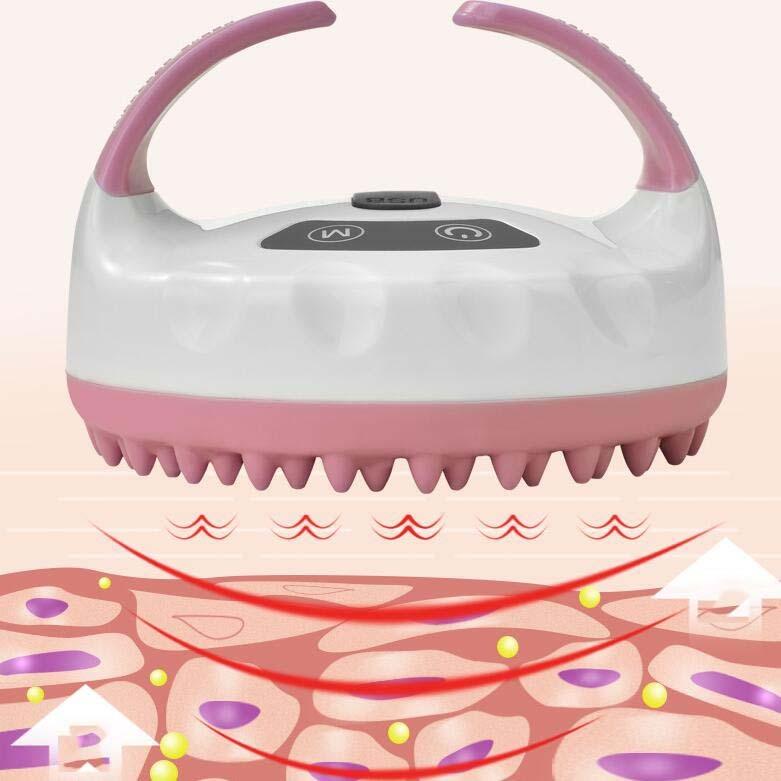 Vibrating Leg Massager For Smooth Shaving Chest & Body Dredge Tool - Pink