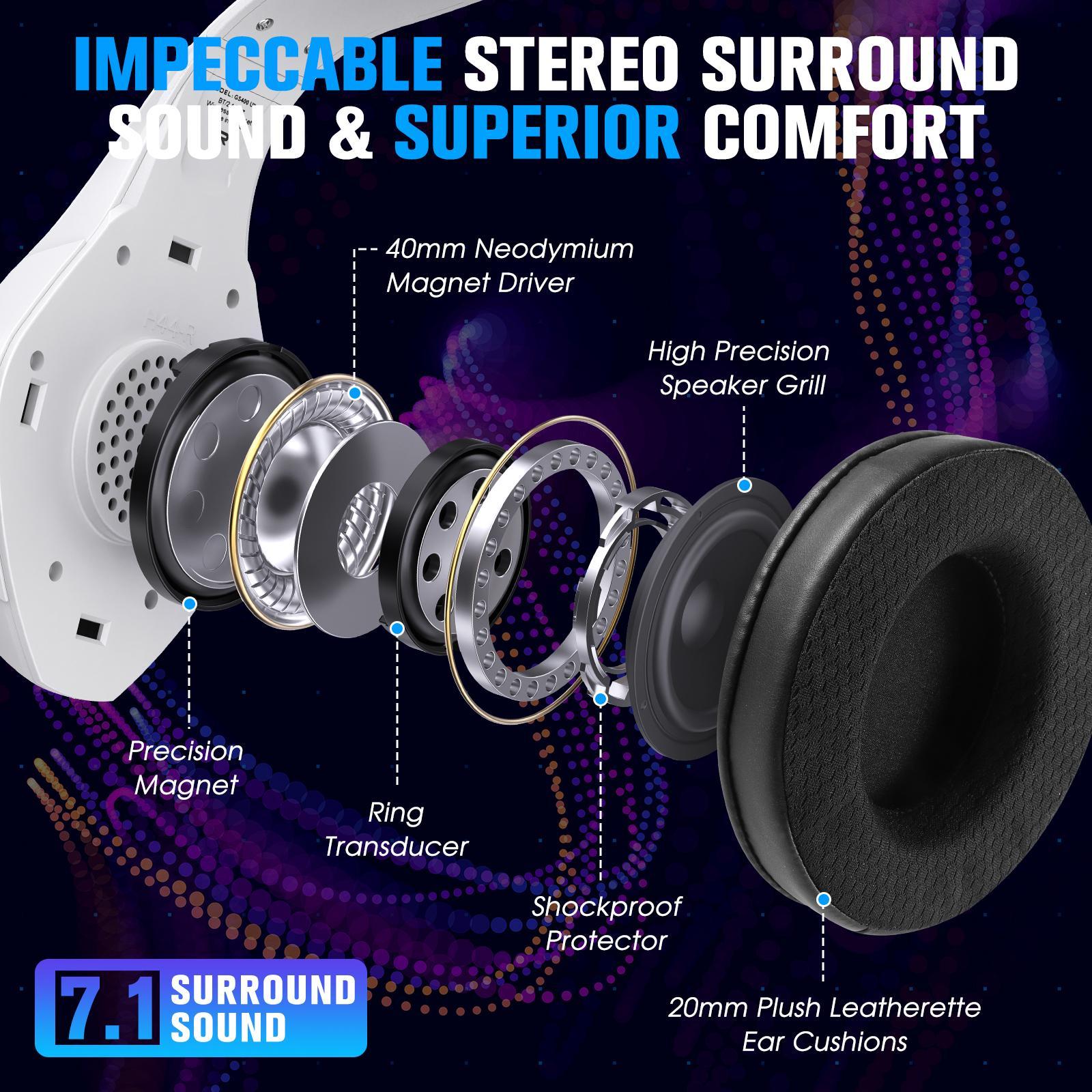 Gs400 Tri-Mode Gaming Headset Bluetooth / Wired