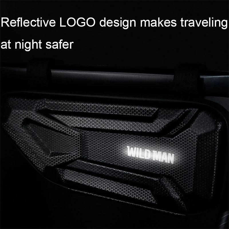 1.2L Eva Hard Shell Triangle Bike Bag - Sun Pattern