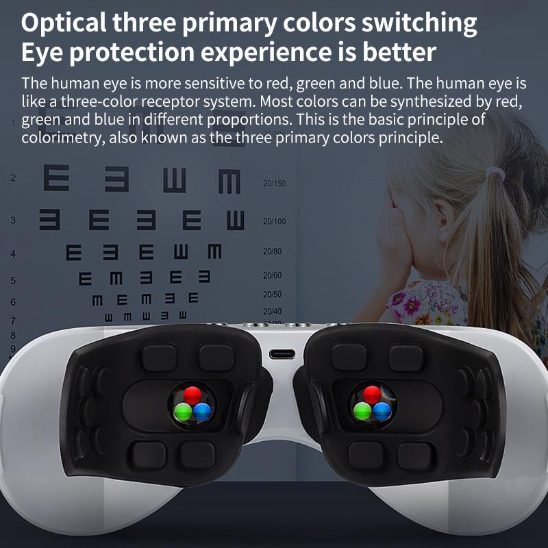 Hot Compress Ems Eye Massager Multifunctional Eye Protector White