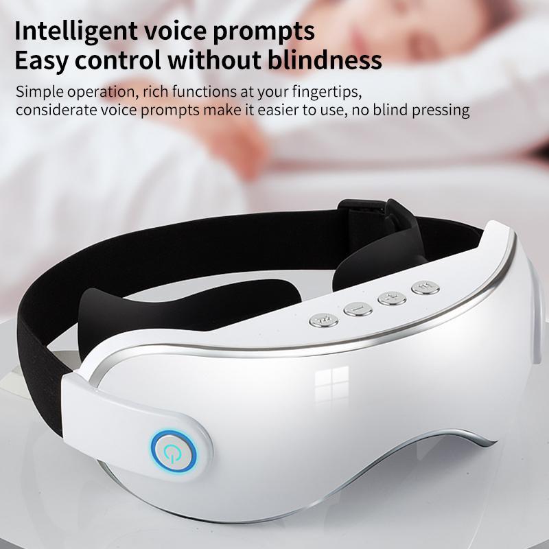 Hot Compress Ems Eye Massager Multifunctional Eye Protector White