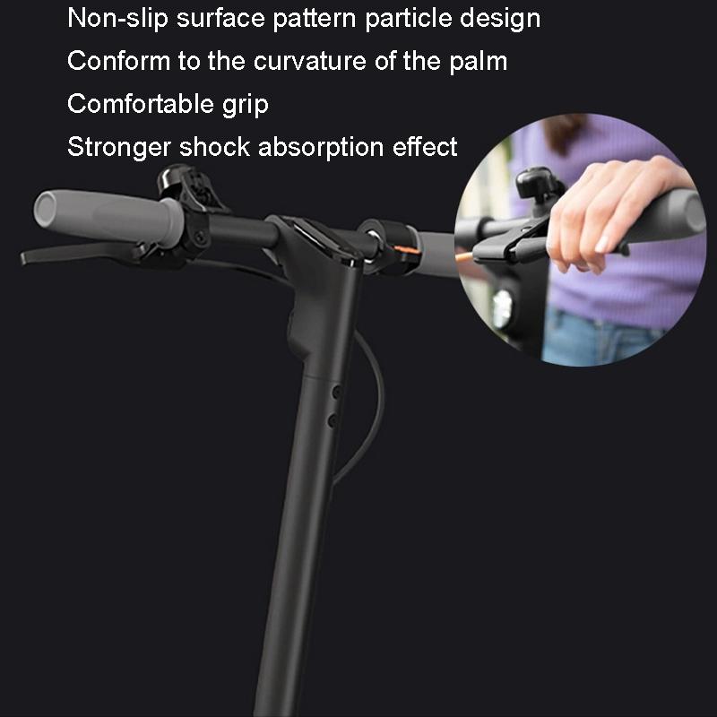 Silicone Handlebar Cover for Ninebot F30 / F40 Electric Scooter - Gray 1 Pair