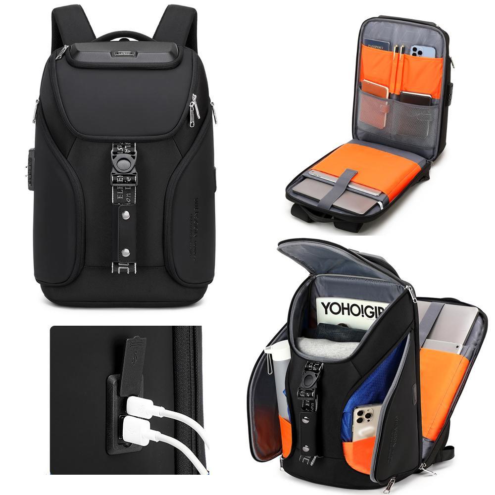 Waterproof Anti Theft Business Backpack With Usb Ports