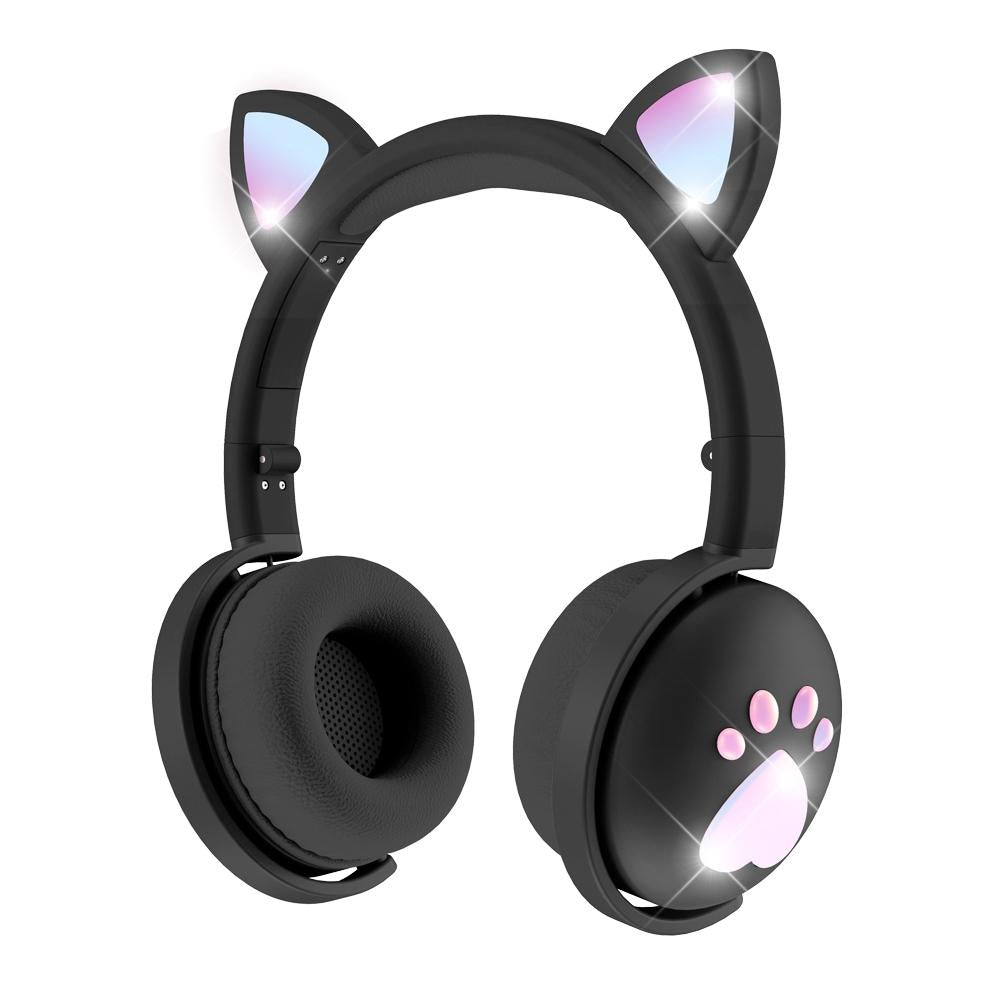 7.1 Surround Sound Cat Ear Gaming Headset With Mic - Black