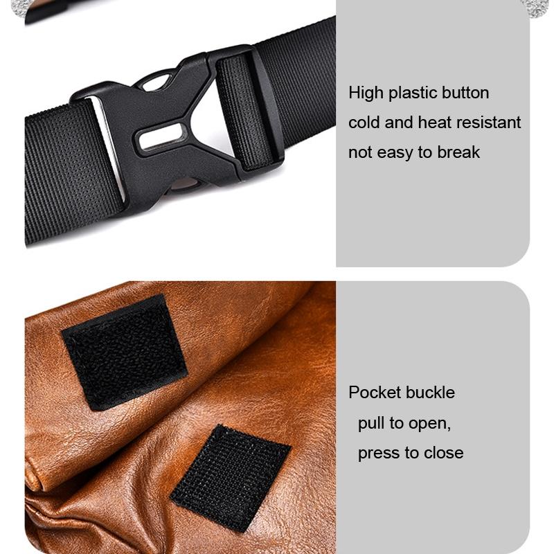 Compact Single Shoulder Crossbody Backpack For Men - Black