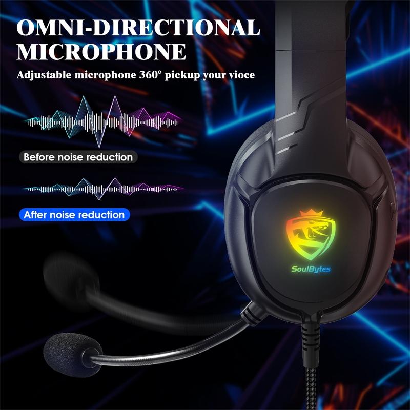 S20 Rgb Gaming Headset With Mic Black