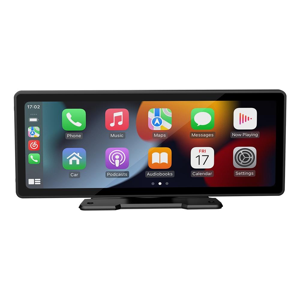 10.26 Inch Car Mp5 Player With Carplay / Android Auto - Portable Black