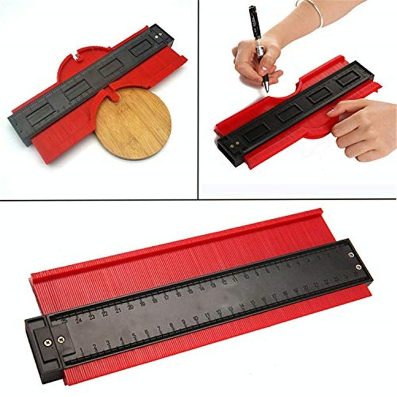 10-inch Woodworking Contour Arc Gauge Tool - Multifunctional - Red