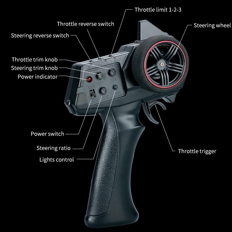 Off-road Climbing Rc Vehicle with 4wd Drive - Grey