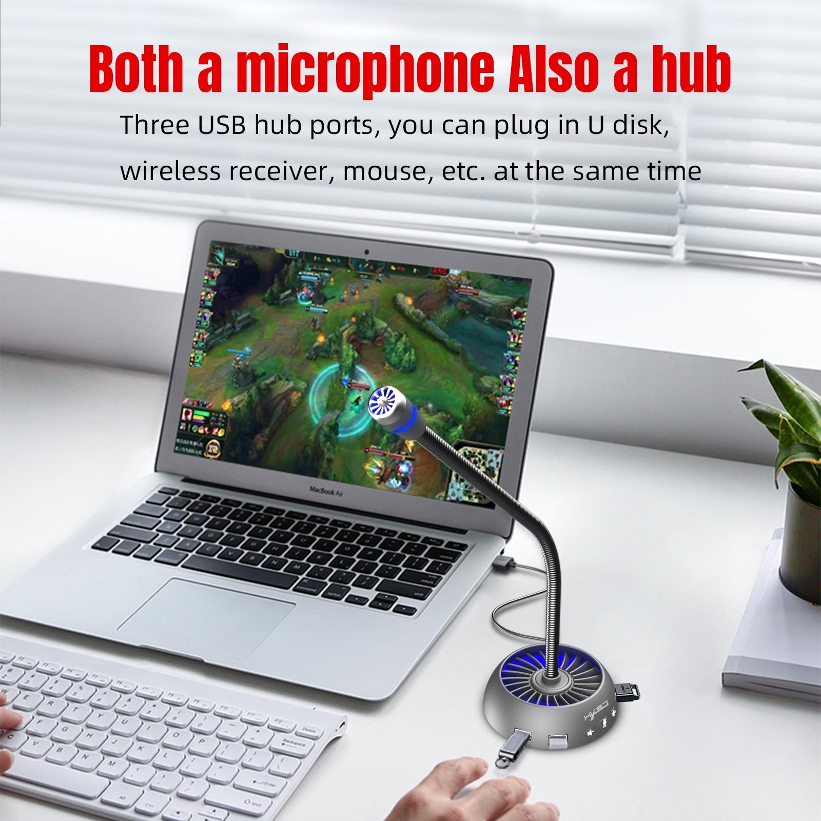 High-Quality Usb Noise-Cancelling Microphone - Black