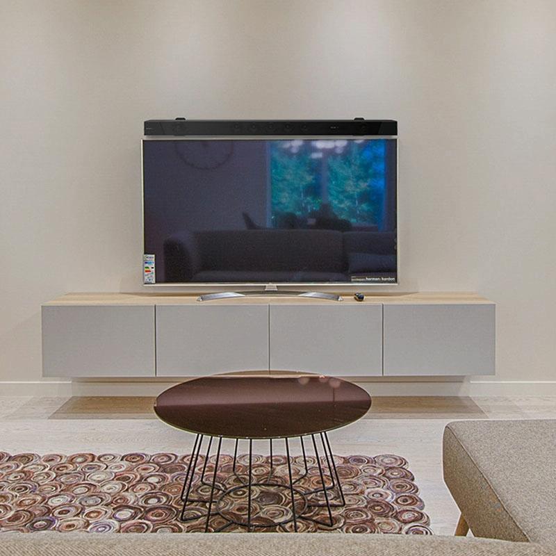 Non-slip Wall Bracket for Long Strip Speakers - Black