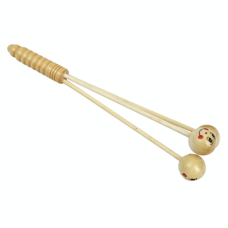 Wooden Smiling Face Knock Back Hammer Multifunctional Health Massage