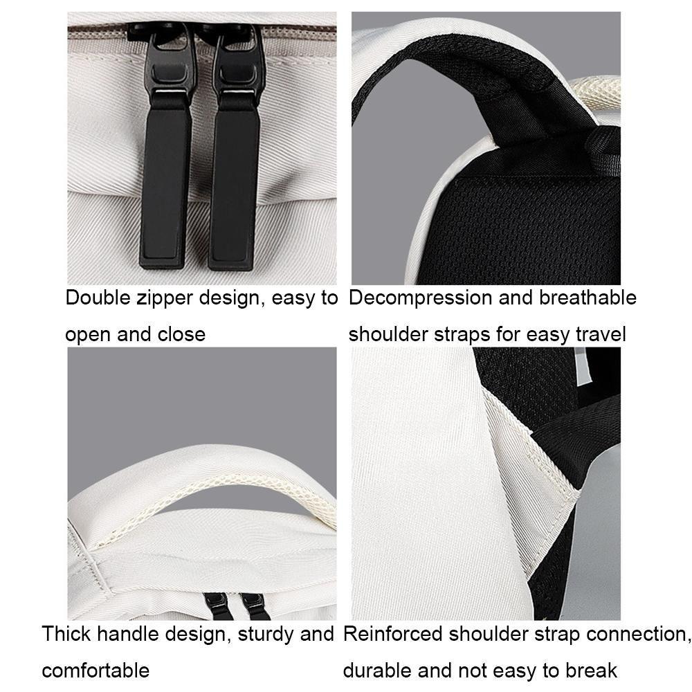 Waterproof Laptop Backpack - Large Capacity Wear-Resistant 13-15.4 Inches - Black