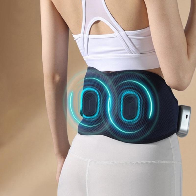 Hot Compress Waist Massager For Period Pain Relief Navy Blue