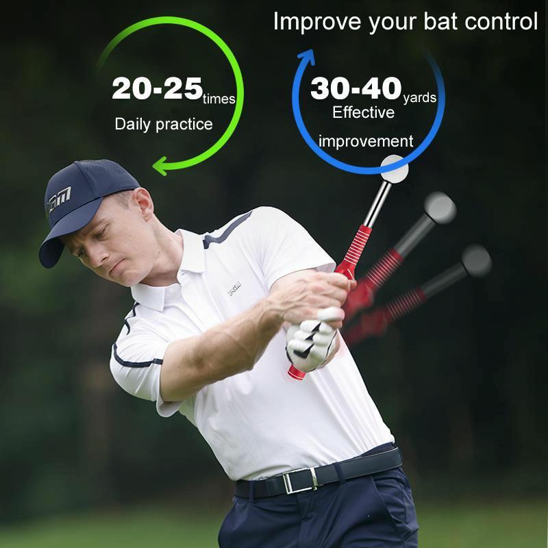 Indoor Golf Swing Practice Stick with Sound Assistant - Black