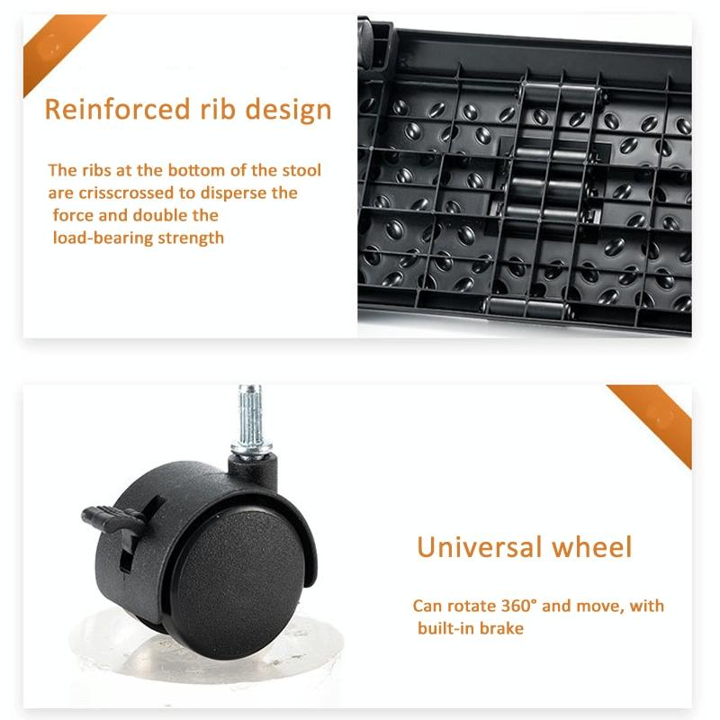 360 Swivel Footrest For Under Desk Black