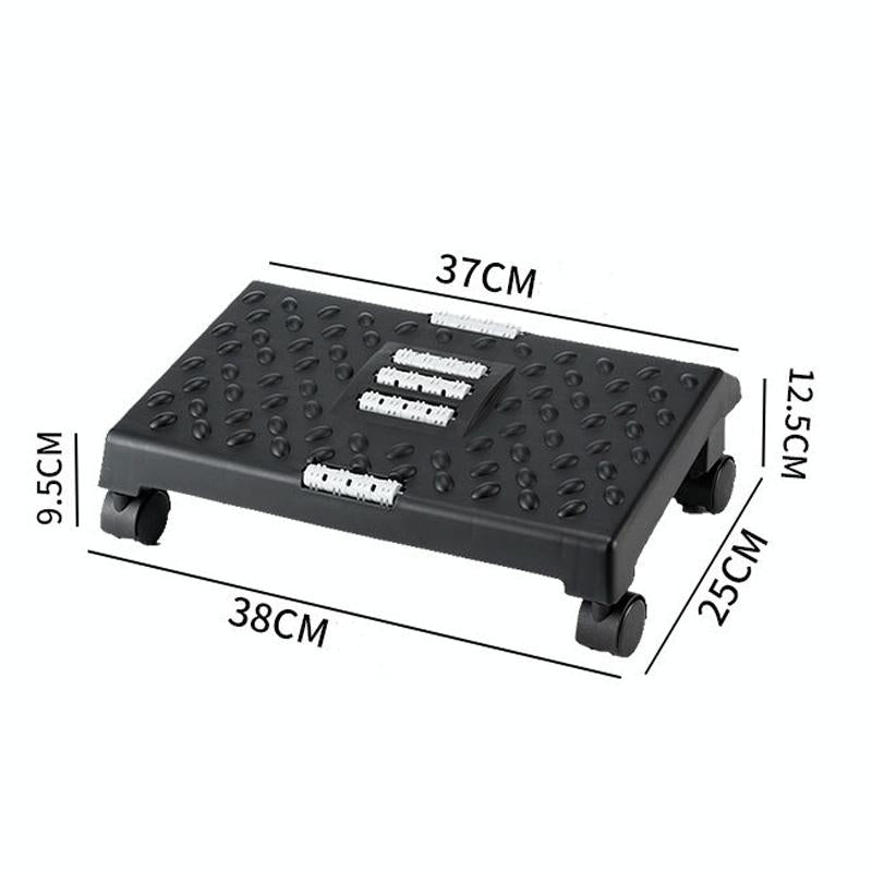 360 Swivel Footrest For Under Desk Black