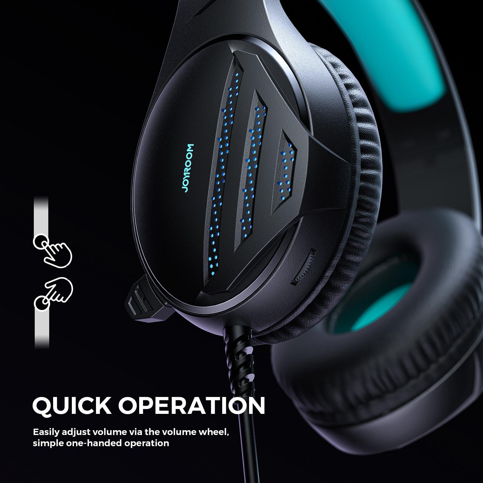 Black Gaming Headset With Joyroom Jhead Jr-Hg2