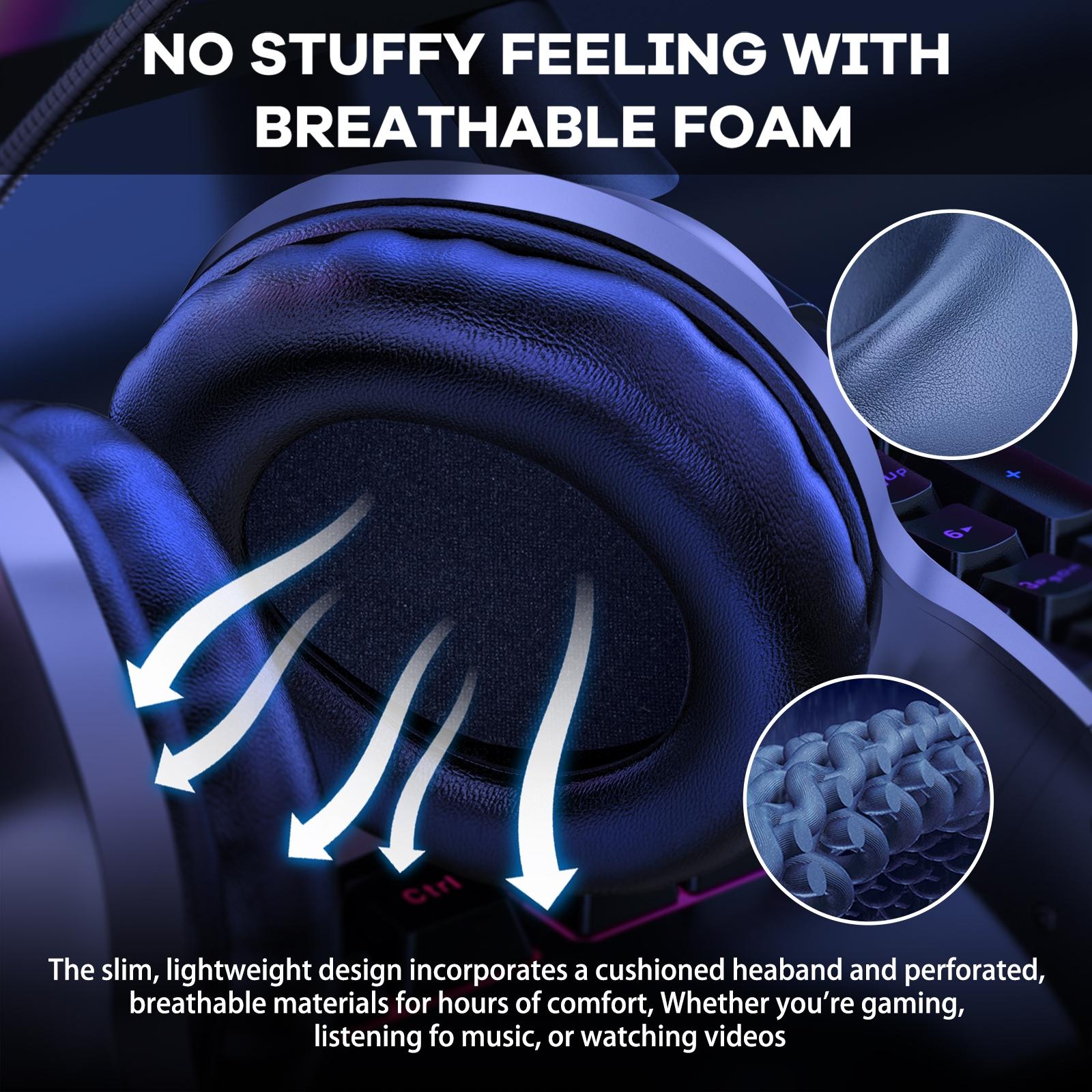 Rgb Gaming Headset With Usb + 3.5Mm