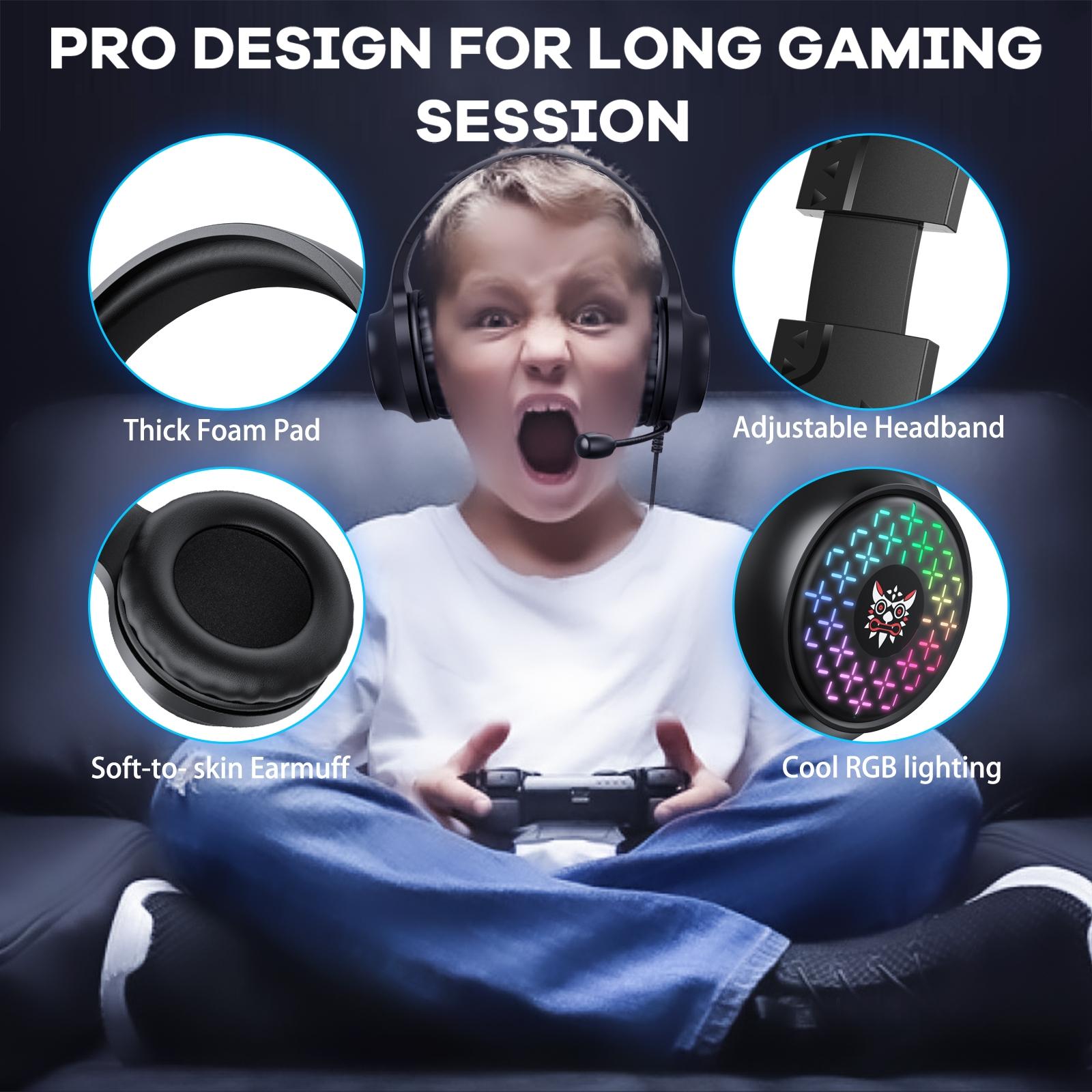 Rgb Gaming Headset With Usb + 3.5Mm