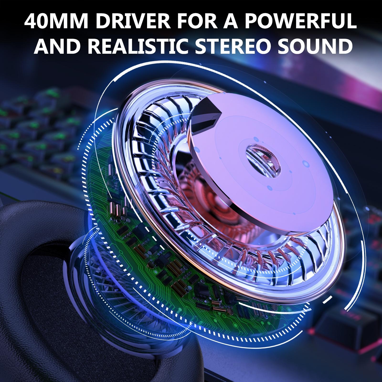 Rgb Gaming Headset With Usb + 3.5Mm