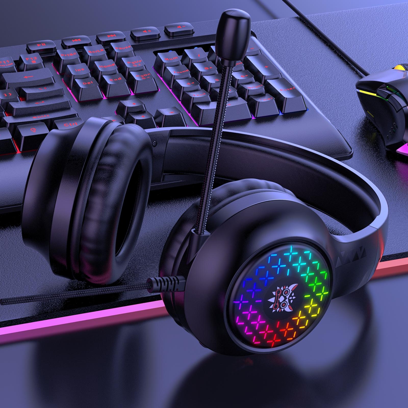Rgb Gaming Headset With Usb + 3.5Mm