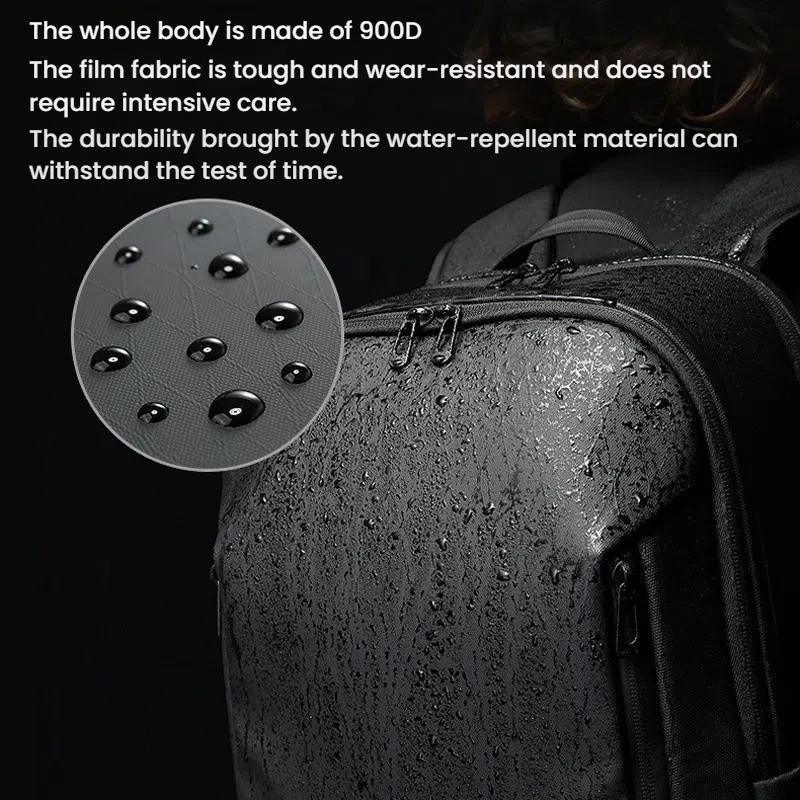 Large Capacity Lightweight Business Backpack For Men - Black