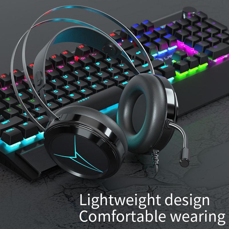 1.5M Wired Gaming Headset With Mic Black