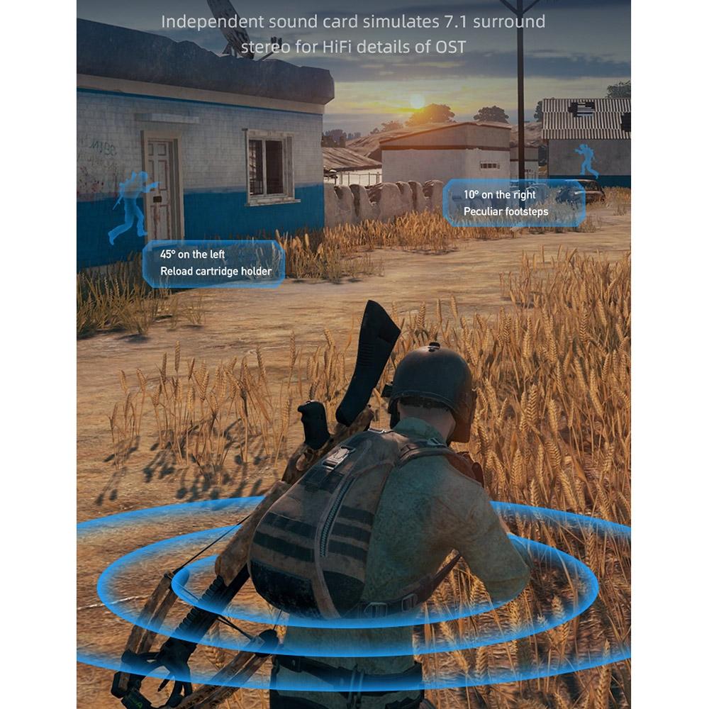 Usb + 3.5Mm Gaming Headset With Mic & Ambient Light Black