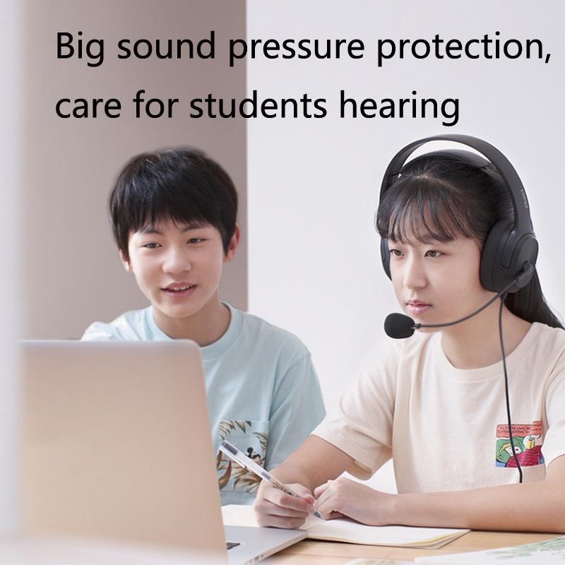 Usb Headset For Online Education 2.8M Cable Black