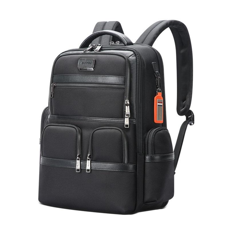 Multifunctional Usb Business Backpack with Anti-theft Feature - Black
