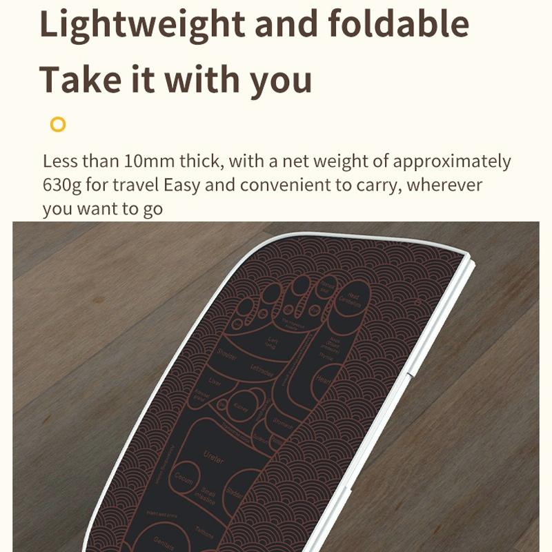 Foldable Ems Foot Massager Pad With Remote Coffee