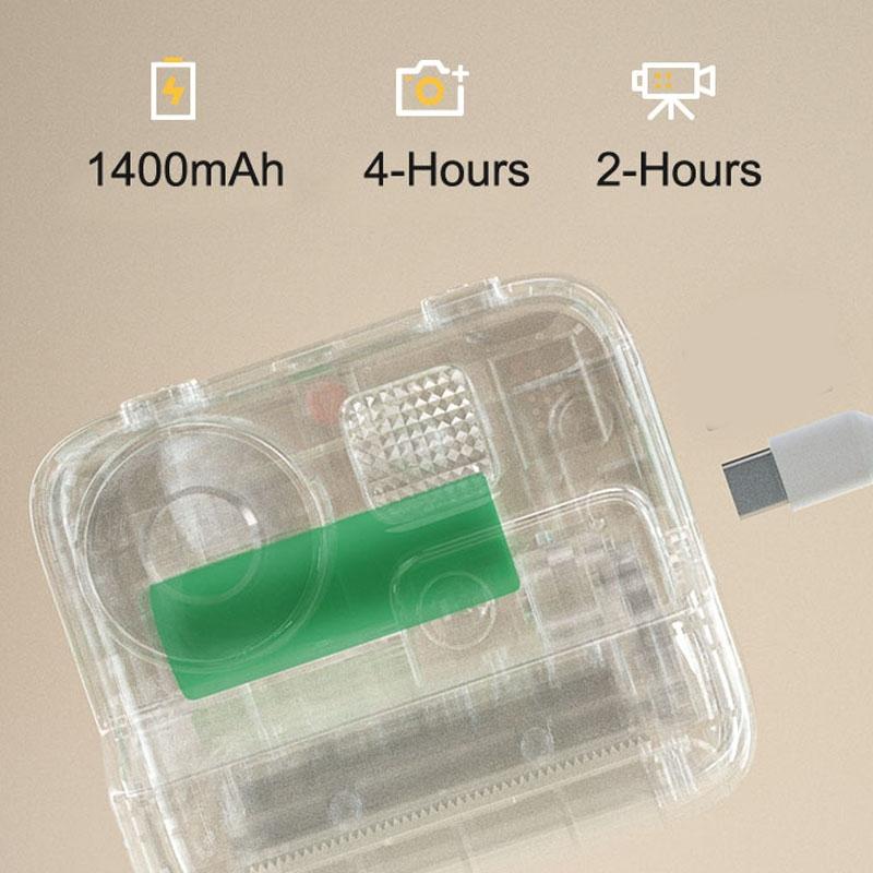 2-inch Dual Lens Instant Print Camera for Children - 4800w Pixel - Without Memory Card Pink