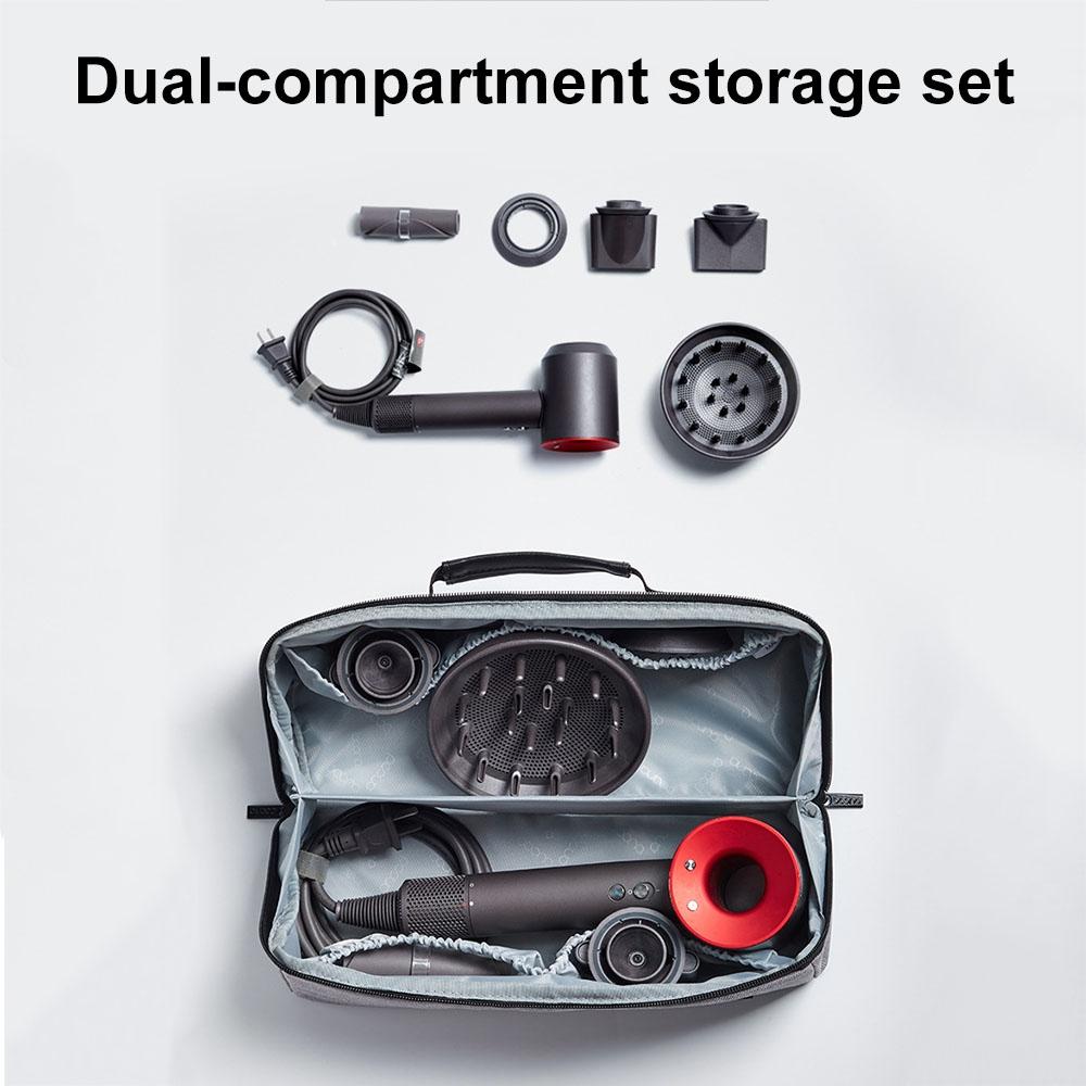 Waterproof Hair Dryer Storage Bag Large Capacity - Gray