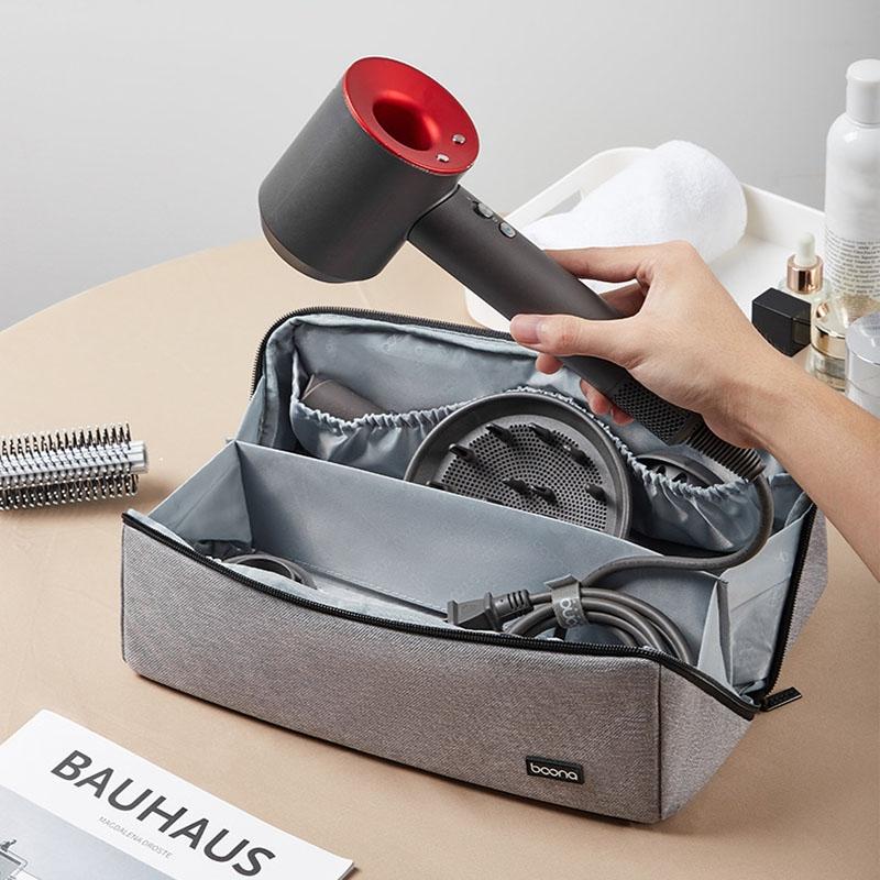 Waterproof Hair Dryer Storage Bag Large Capacity - Gray