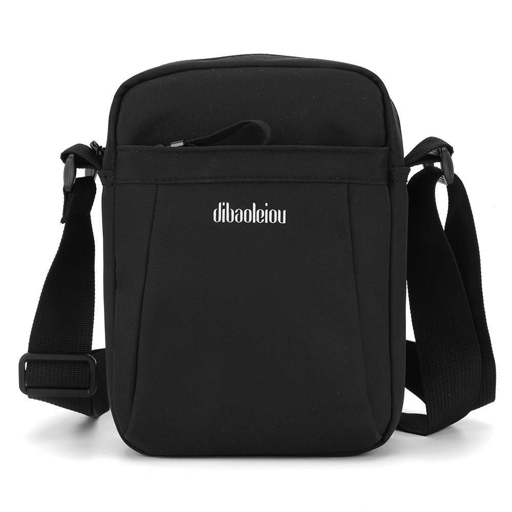 Versatile Canvas Shoulder Backpack For Men - Black