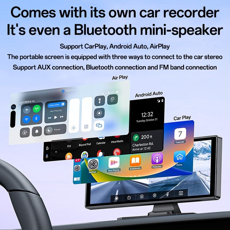 10.26 Inch Carplay Navigation & Recorder - Yesido Km19 Black