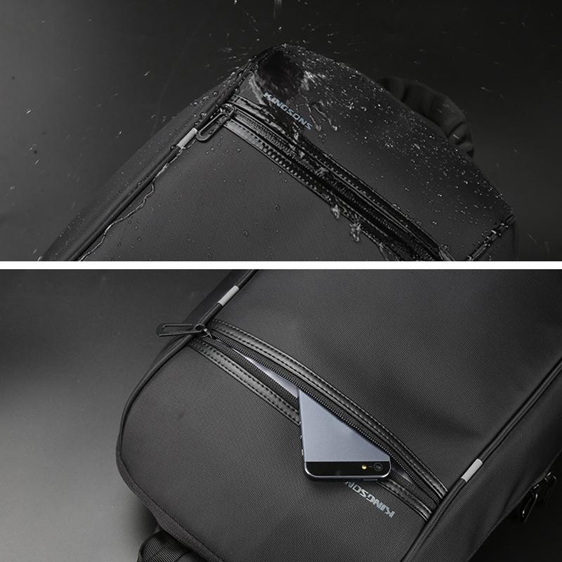 Versatile Black Crossbody Backpack For School Or Leisure