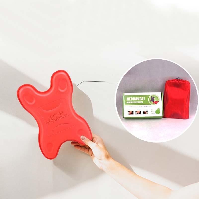 Portable Neck Pillow For Cervical Spine Stretching Massager Orthosis - Red
