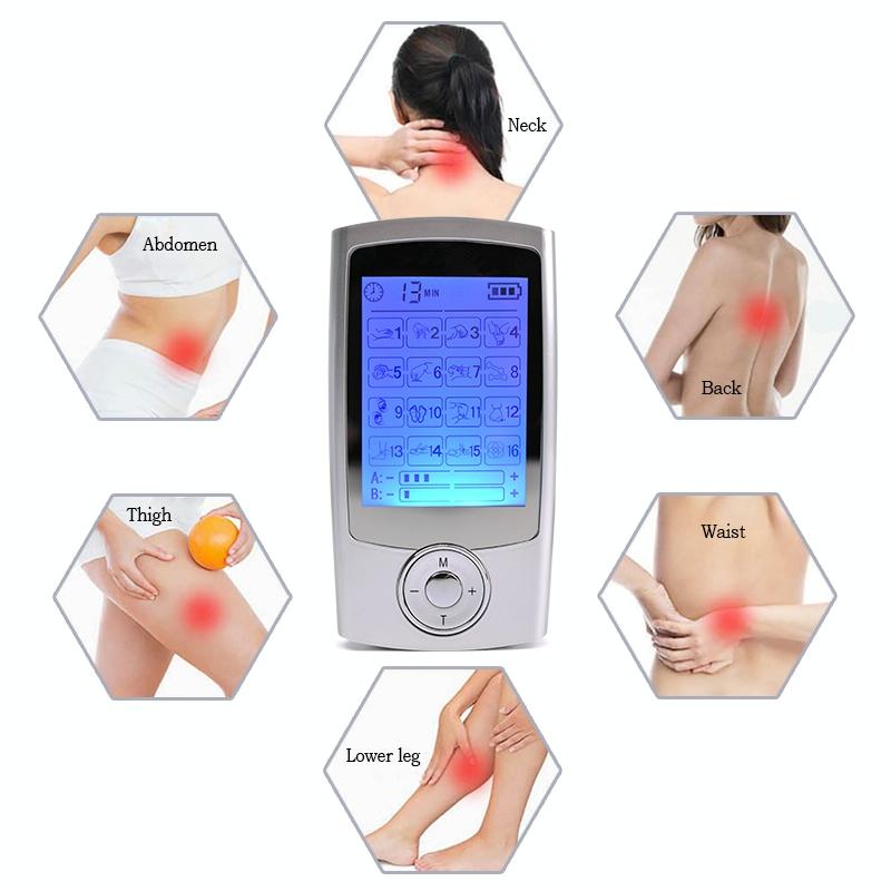 16-Mode Electronic Pulse Massager For Pain Relief