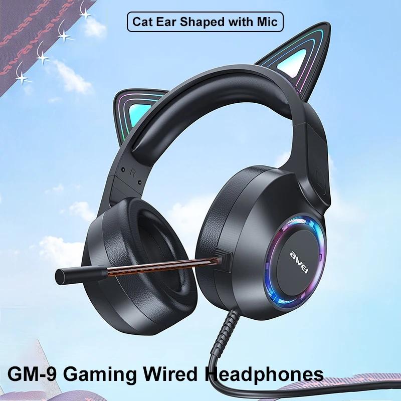 Colourful Light Wired Gaming Headset With Mic 2M Cable Black