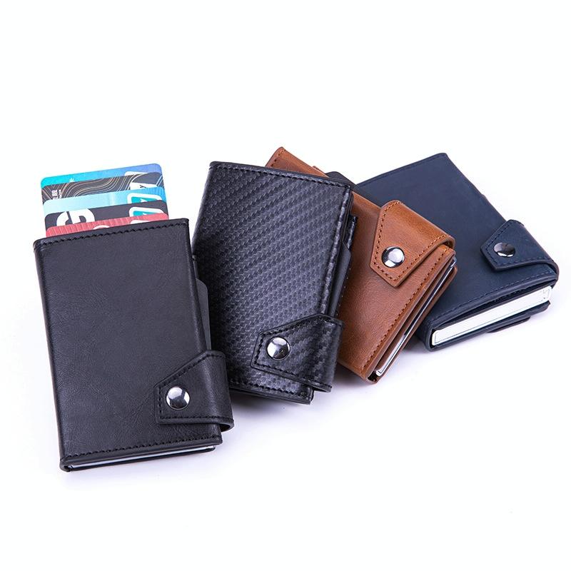 Rfid-protected Aluminum Coin Purse - Secure & Stylish - Mad Horse Black