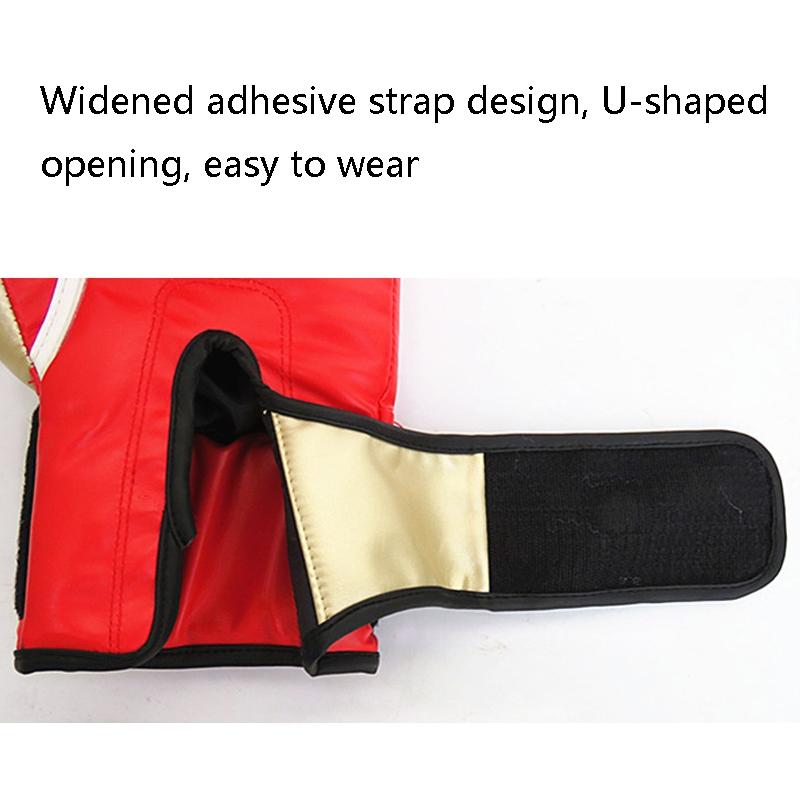 Junior Boxing Training Gloves For Sanda Fighting - Letter Pattern - Red